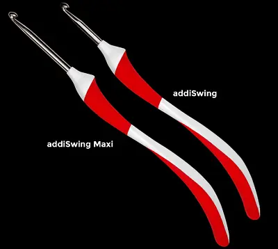 Addi - Swing MAXI Crochet Needle All Sizes NEW Longer Hook 17 Cm Length 14120 • £9.06