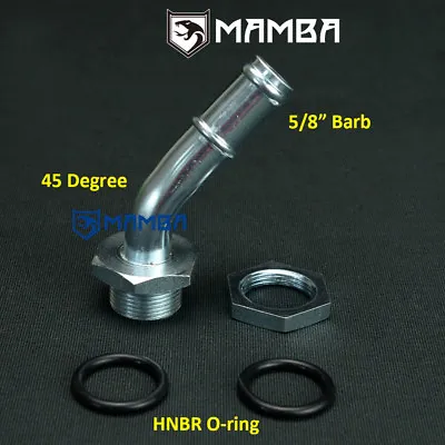 DIY Oil Pan Sump Turbo Oil Return Drain Pipe 45Deg M24x1.5 To 5/8  Barb • $29.23