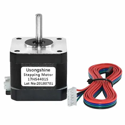 17HS4401 NEMA 17 2 Phase 4-Wire Stepper Motor For 3D Printer - Black • £12.08