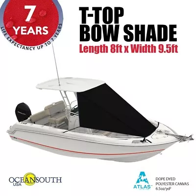 Oceansouth T-TOP BOW SHADE 8ft Black • $110.61