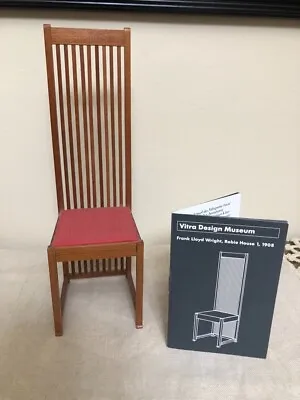 Vitra Design Museum Miniature Frank Lloyd Wright Chair With Booklet - HTF RARE • $599