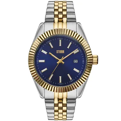 Storm Roxton Gold Blue Mens Watch With Blue Dial 47532/GD/B • £79.99