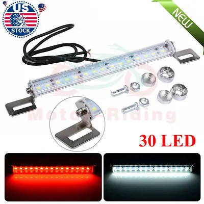 White And Red 30-SMD Bolt-On LED Lamps License Plate Backup Reverse Brake Lights • $7.95