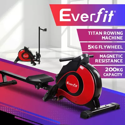 Everfit Magnetic Rowing Machine Rower Exercise Resistance Cardio Fitness Gym • $289.95