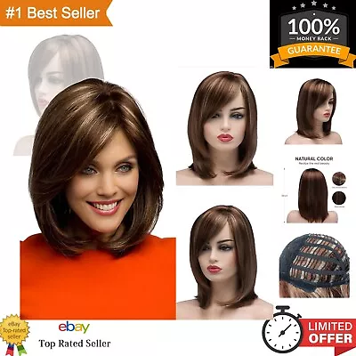 Stylish Medium Length Synthetic Women Wig - Heat Resistant - Light Brown/Blonde • $31.99