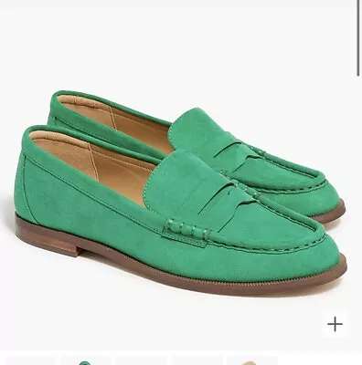 J Crew Factory Penny Loafers Deep Emerald Size 7 • $68.99