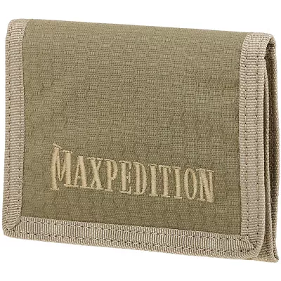 Maxpedition AGR Classic Tactical Tri Fold Wallet Slim Hex Ripstop Army Pouch Tan • $43.95