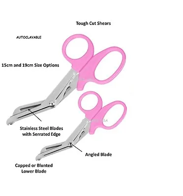 NEW PINK EMT Medical 7.5  Utility Bandage Scissors Shears Paramedic TRUMA EMT • $4.69