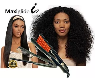 Maxius  Maxiglide Maxiglide I7 Flat Iron Compact Travel Flat Iron Ceramic • $59.99