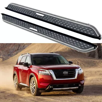 Fits For Nissan Pathfinder 2022+ Fixed Running Board Side Step Nerf Bar Stairs • $590.14