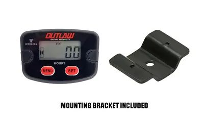 Outlaw Racing Digital Waterproof Wireless Vibration Hour Meter & V2 Bracket  • $18.95