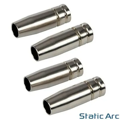 4x MB15 MIG WELDING NOZZLE SHROUD TORCH TIP COVER CAP CONICAL PUSH FIT • £5.99