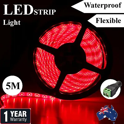 $10.90 • Buy Red Waterproof 12V 5M 2835 SMD 300 Leds LED Strip Lights Car Boat Caravan