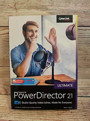 CyberLink PowerDirector 21 Ultimate Editor’s Choice Factory NEW Sealed • $38.46