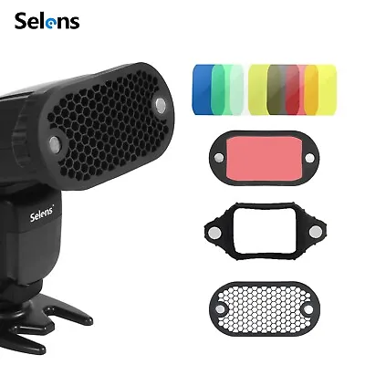 Selens Magnetic Flash 7 X Color Gels Filter Modifier Honeycomb Grid Photography  • $14.99