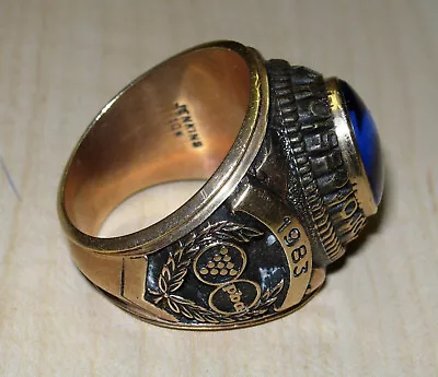 10K Yellow Gold PBA (Professionl Bowlers Association) 1983 Membership Ring • $1600