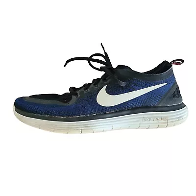 Nike Mens Free Run Distance 2 Runners Sneakers Sz US 11.5 Blue Black 863775-009 • $54.95