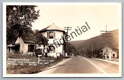 Real Photo Tollgate House Near Cumberland MD National Hwy US 40 RPPC RP J-283 • $14.99