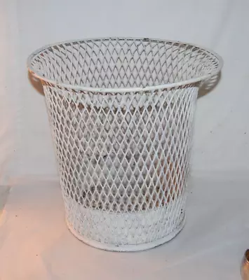 Nemco 1909 Antique Industrial Wire Metal Office Waste Basket Trash Can 12” • $99.99