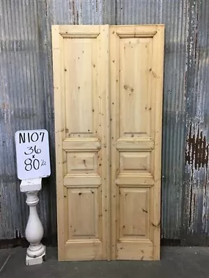 French Double Doors (36x80.5) European Styled Doors Raised Panel Doors N107 • $1295