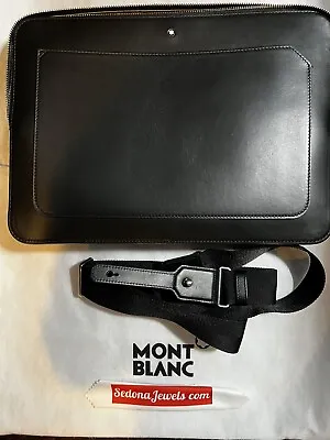 $1110 MSRP Montblanc Meisterstuck Urban Laptop Case Black 124079 IPad Galaxy Tab • $769