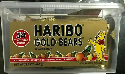 $29.99 • Buy Haribo Gold Bears Original Flavor Individually Wrapped, 54 Pack In A Tub