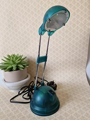 IKEA Espressivo Vintage 1990s Halogen Telescopic Extendable Desk Lamp Green  • £22