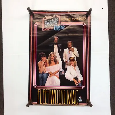 Vintage 1982 Fleetwood Mac Mirage Tour '82 Schlitz Light Beer Promotional Poster • $39.99
