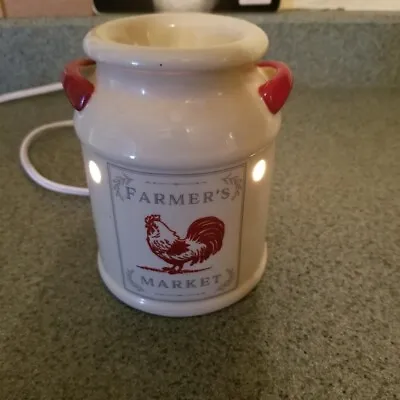 Better Homes & Gardens WAX SCENT MELT LAMP ROOSTER MILK CAN FARMER'S MARKET  NB • $11.99