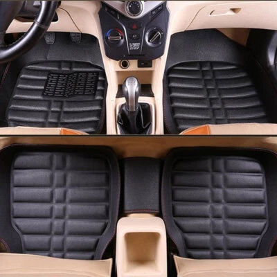 Carpet Floor Mats For Car Auto Truck SUV 5pc Front/Back Liner Rug Protector Set • $21.49