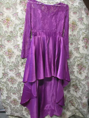 Ladies Handmade Saloon Girl Dress Purple Juniors 1880 Dance Hall Small S/M • $19.95