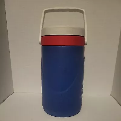 Coleman Half Gallon Insulated Water Jug Cooler Bottle #6009 Red White & Blue  • $9.99