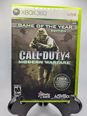 Call Of Duty 4: Modern Warfare Xbox 360 - Complete CIB ( Case Is From GOTY ) • $10.25