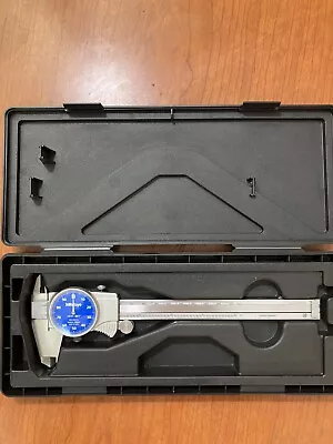 Mitutoyo 505-742-51J Blue Face Dial Caliper W/Case 0  To 6  Range 0.001  Grad • $109