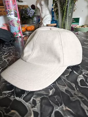 H&M Nude Cream Baseball Cap  • £10