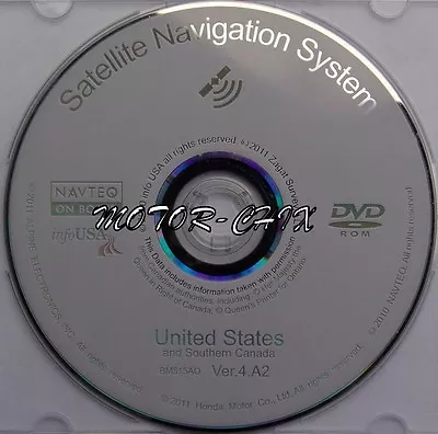 $188.88 • Buy Honda Accord Odyssey Pilot Ridgeline Navigation DVD CD Map # 4.A2 Update 2012