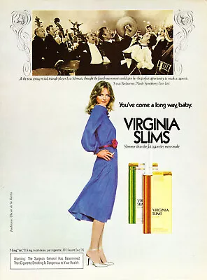 Virginia Slims Cigarette Ad #2 Rare 1976 Vintage Oop • $10.99