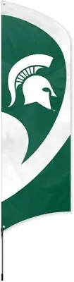 Michigan State University Spartans Tailgating Flag Kit 8.5 X 2.5 Feet With Pole • $89.79