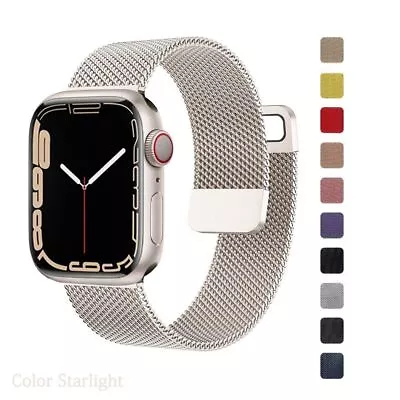 $5.49 • Buy Magnetic Loop Metal Strap Band For Apple Watch IWatch Serie 8 7 4 5 6 Se 3 2 1