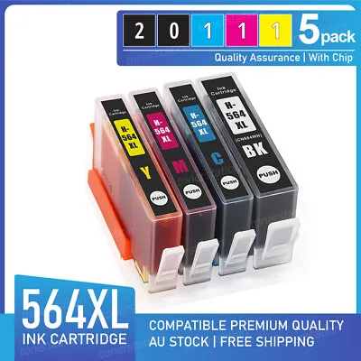 $17.90 • Buy 5x Ink Cartridges For HP 564 XL Photosmart 3520 4620 5520 7520 6520 7510 Printer