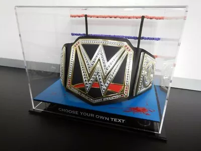 ✺New✺ WWE Championship Belt Blood Mat DISPLAY CASE Wrestling WWF UFC MMA Boxing  • $174.99