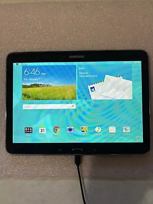 Samsung Galaxy Tab 4 16GB (Verizon + WiFi) 10.1  Black Tablet SM-T537V • $34