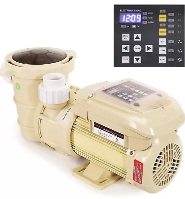 XtremepowerUS 1.5HP 115v Pool Pump Variable Speed Digital LCD Above Ground • $269