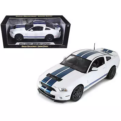 Shelby Collectibles 1/18 Diecast Car 2013 Ford Shelby Cobra GT500 SVT White • $92.96