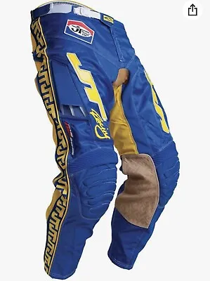 JT Racing USA Classick ALV MX Pants Moto Motocross Racing Blue/Yellow Size 30 • $136.94