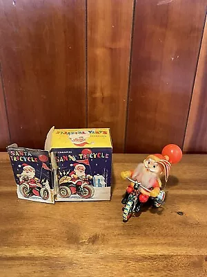 Mechanical Santa Tricycle Made In Japan Vintage W/original Box See Pics • $50