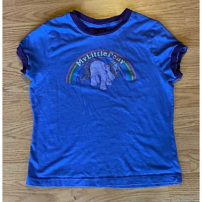 Rare Vintage Junk Food My Little Pony Purple T-Shirt W/ Rainbow Size Med Large • $44.99