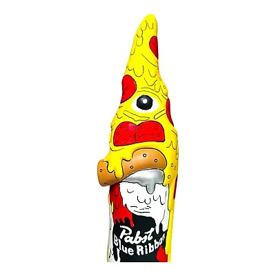 PBR Pabst Blue Ribbon Beer Tap Handle Melting Pizza Artist Series Hand Painted • $99.99