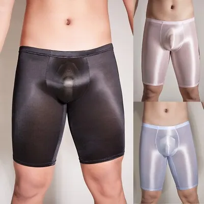 £6.60 • Buy See Through Men Underwear Shiny Shorts Trunks Solid 1pcs Brand New Comfortable