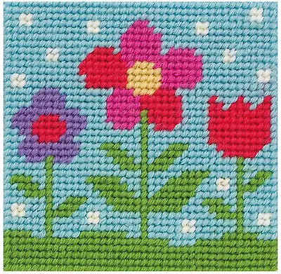 £7.60 • Buy Childrens 1st Counted Cross Stitch Kit -FLORA - Full Instructions All Components